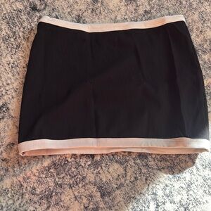 Edikted black and white mini skirt